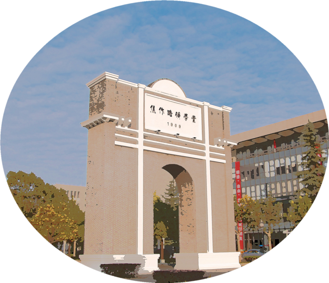 "砰砰砰",经过几次合成两个"圆形图书馆"变成了焦作路矿学堂胜利已经