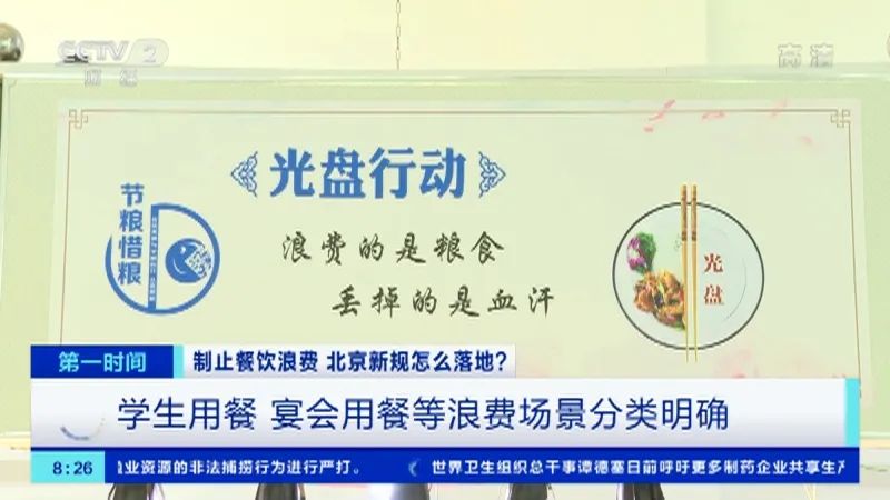 央视|北京为制止餐饮浪费 出台《北京市制止餐饮浪费规定》并征求意见