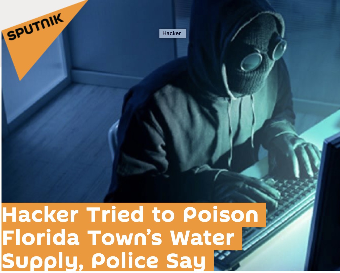 惊动FBI 美佛州发现：一黑客试图在城市供水系统中“放毒”