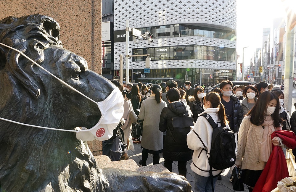 当地时间2021年2月7日，日本东京街头。人民视觉图