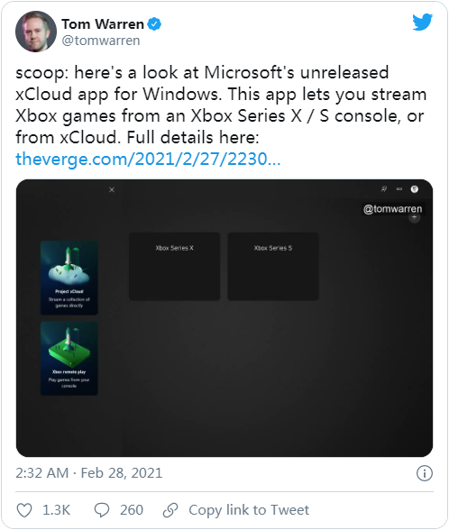 微软将为xCloud游戏串流服务带来1080p和Windows平台支持