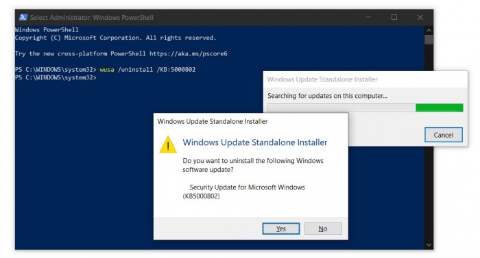 Windows 10 2021年3月累积更新让电脑使用打印机时出现蓝屏