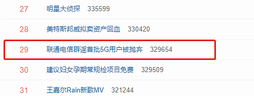 关闭部分5G网络、首批用户被抛弃？联通电信:网传文件都是错的