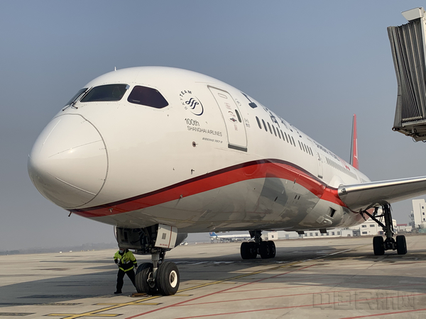 汉沪快线使用的787宽体机来自东航旗下上海航空机队(东航武汉供图)