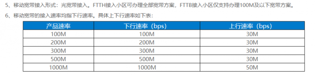 截取自移动官网