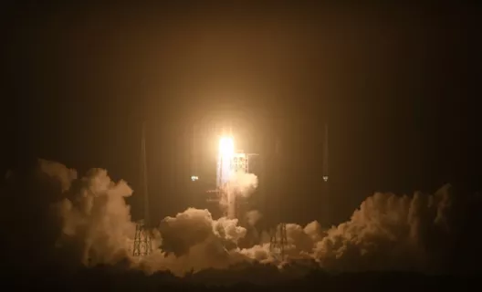 长征七号A运载火箭起飞来源：中国航天科技集团