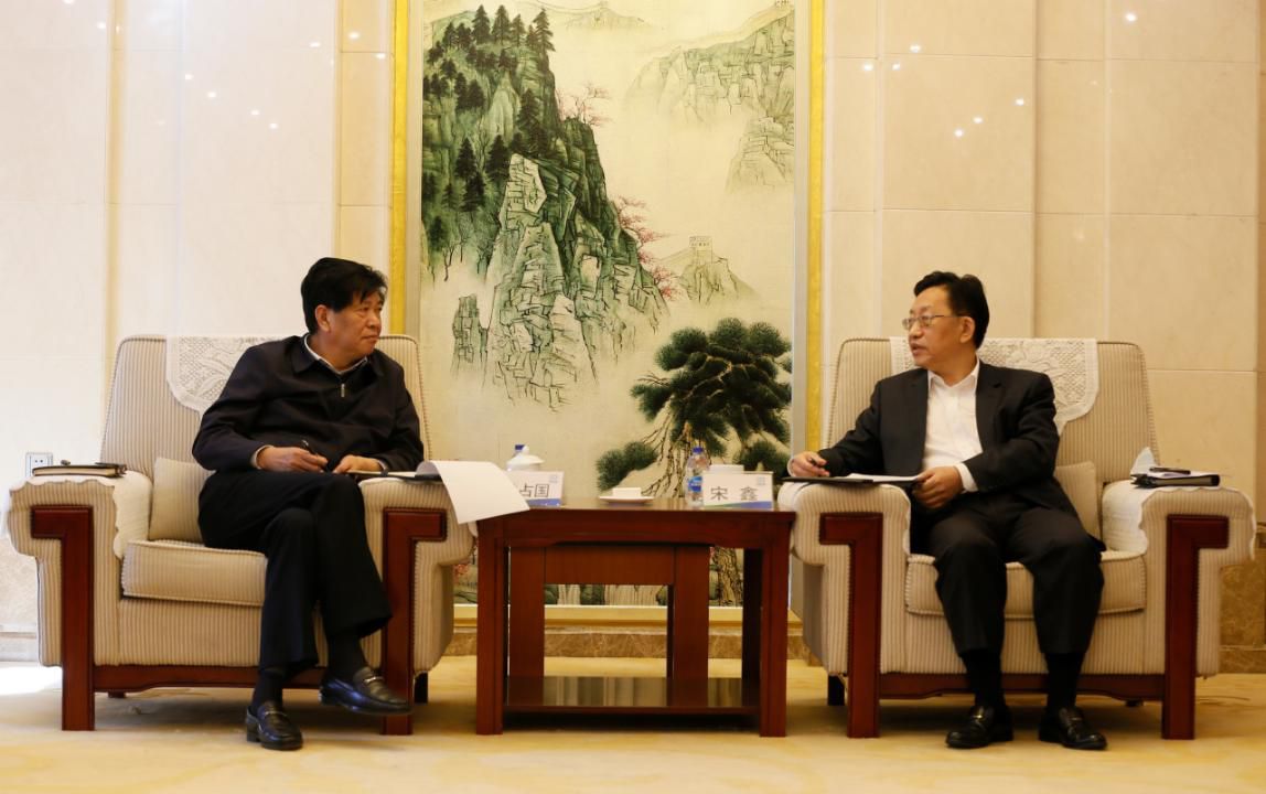 宋鑫董事长会见洛阳市副市长侯占国