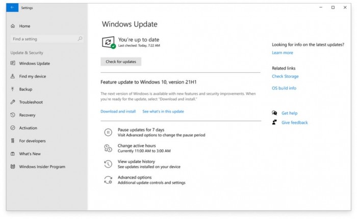 微软已向商业客户交付Windows 10 21H1功能更新 用于预发布测试