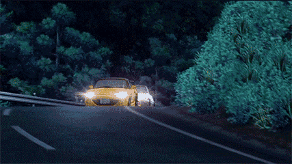 说起头文字d,最经典的场面就是飙夜车这个场景