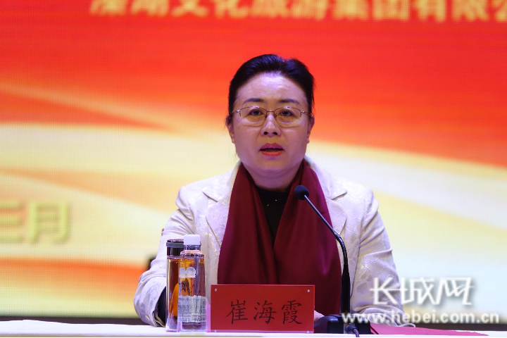 衡水市人民政府副市长崔海霞在开幕式上讲话.长城网记者 胡竞文 摄