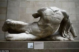 △大英博物馆里的额尔金石雕展品