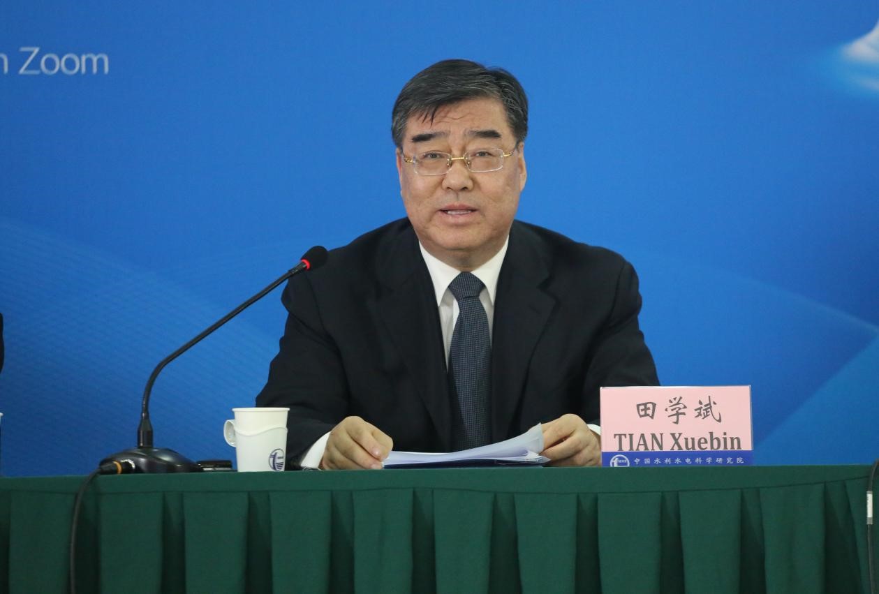 水利部副部长田学斌致辞.人民网记者 余璐摄