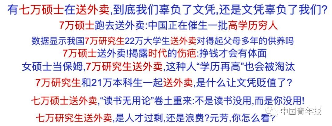 彩礼贷、墓地贷、7万硕士送外卖？人民日报：