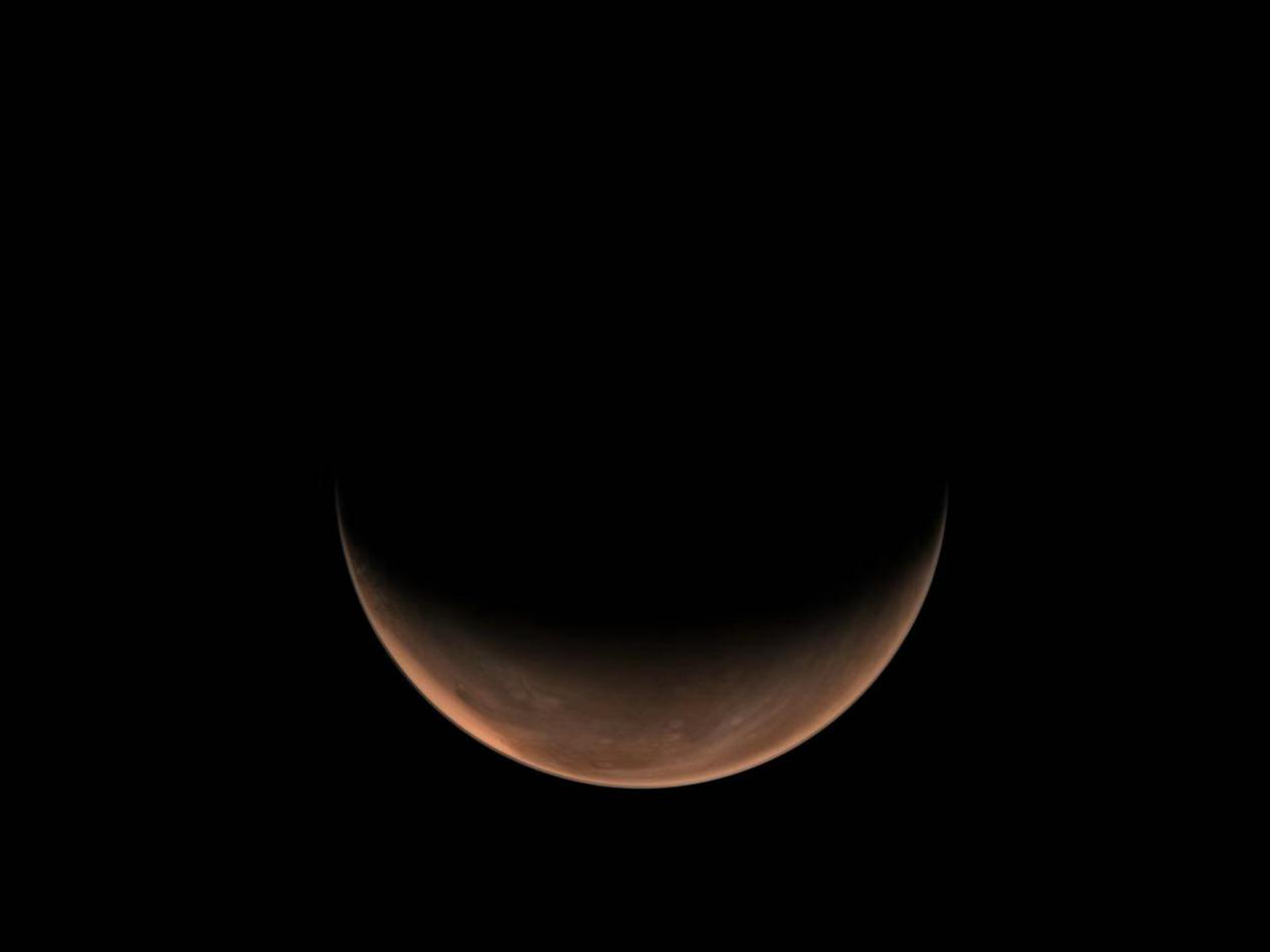 △南半球上方火星影像