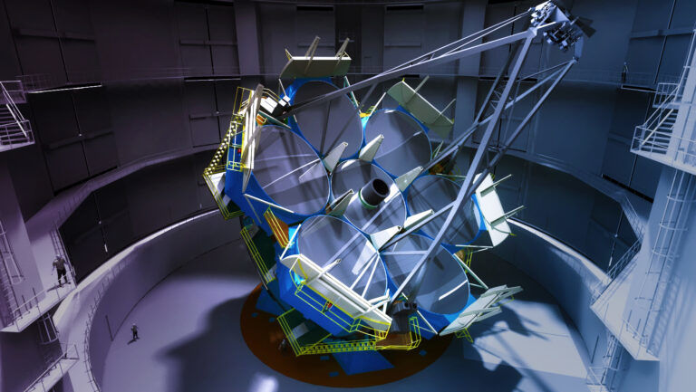 麦哲伦巨型望远镜片排列方式效果图 