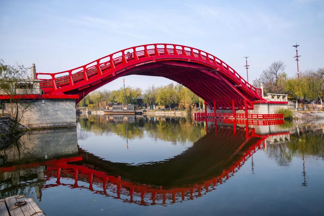 仿《清明上河图》虹桥,十笏园,偶园.