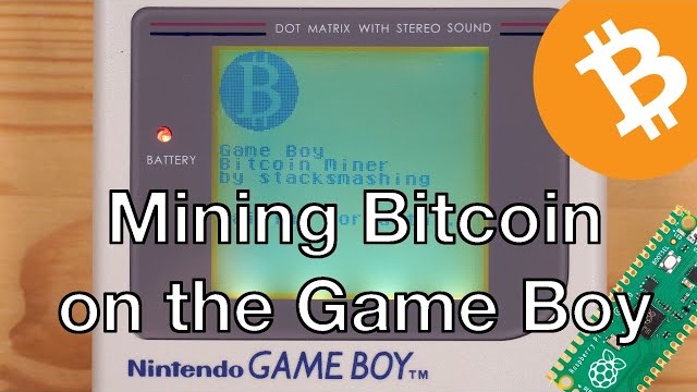 Game Boy掌机也能挖比特币？如果你愿意等上数百万年的话