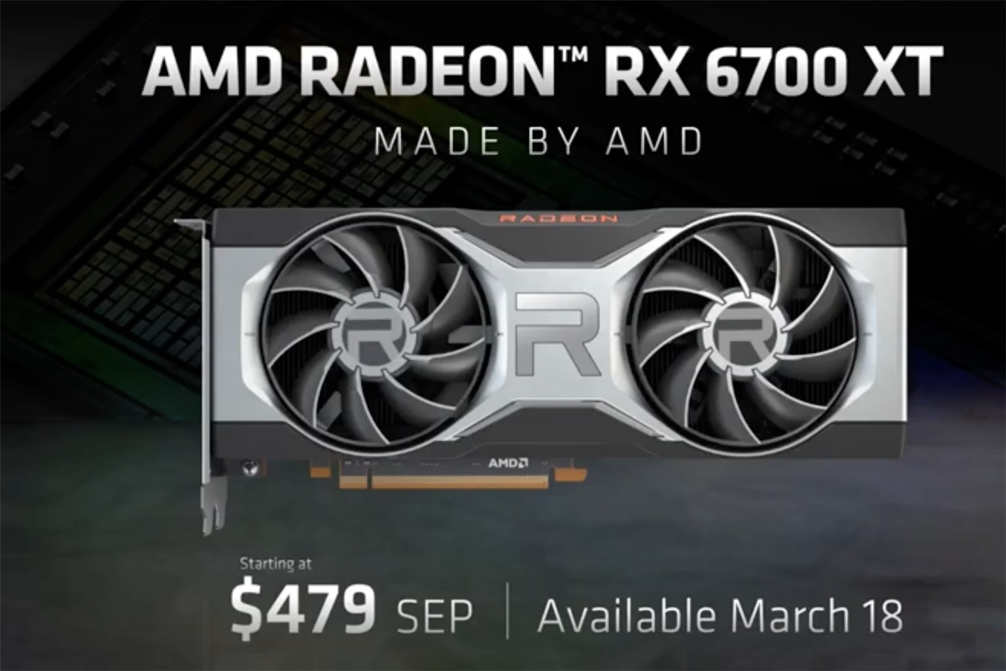 amdrx6700xt显卡发布性能超rtx2080super479美元