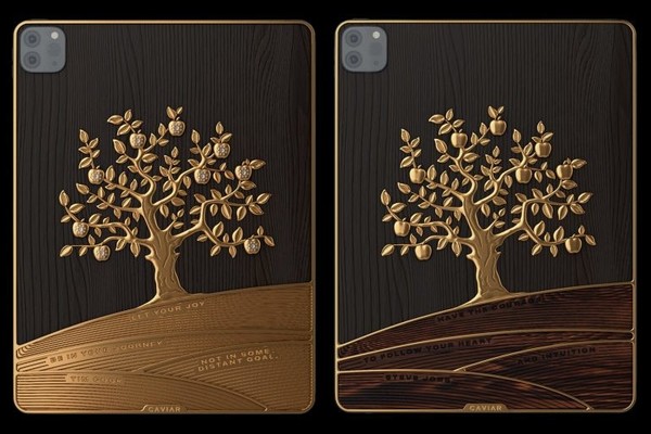 iPhone 和 iPad 限量定制版亮相，金苹果树跃然于机身