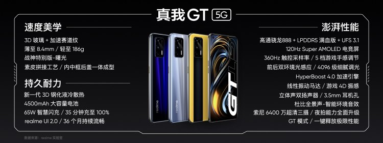 2799元起 realme 真我 GT正式发布