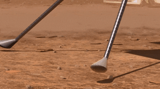 ▲模拟系统中的“机智号”起飞