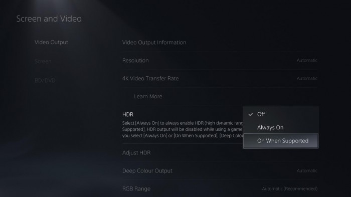 索尼PS5的最新更新包含对HDR和120Hz支持
