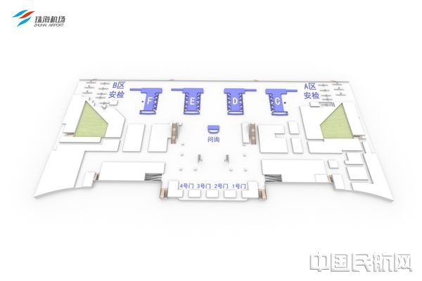 请注意珠海机场值机区域编号有变