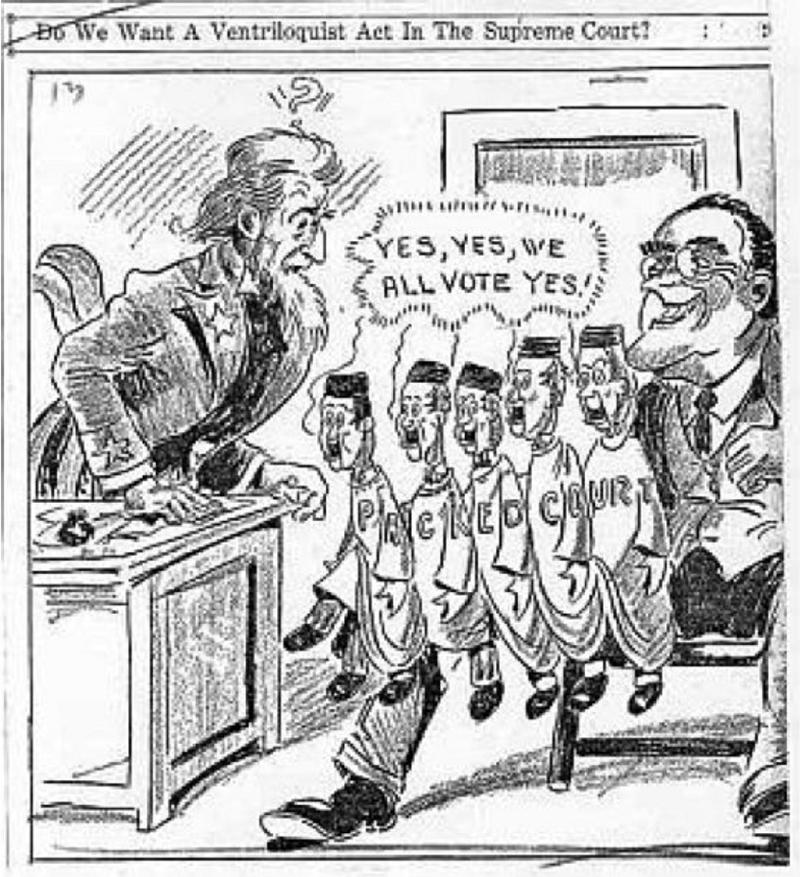 罗斯福的填塞法院计划其实是为了解决经济大萧条时期推行的新政所
