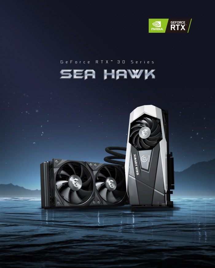 微星发布RTX 3080 Seak Hawk X：工厂超频 附带一体式水冷散热