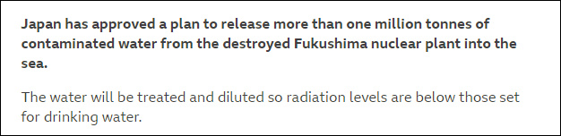 BBC在报道中直接声称日本的核废水“经过处理以后无害” 图源：社交媒体