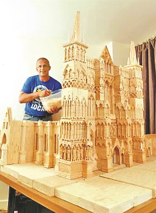 火柴棍变身艺术品