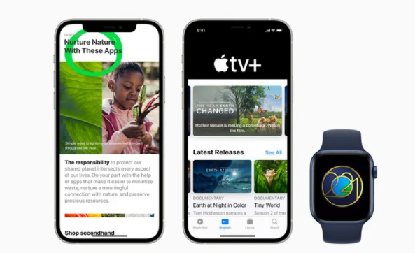 苹果庆祝世界地球日 在Apple TV+、App Store等推出特别策划的内容