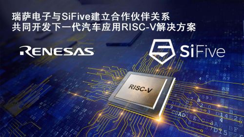 瑞萨电子携手SiFive共同开发面向汽车应用的新一代高端RISC-V解决方案