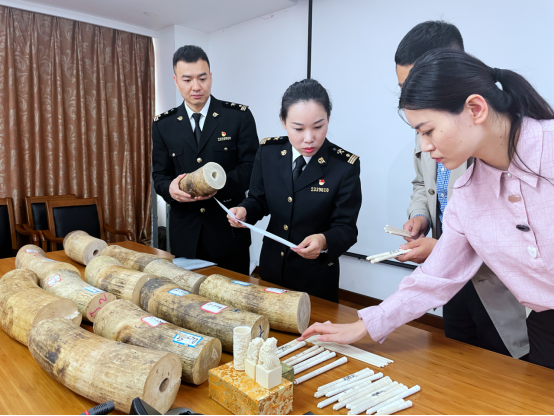 南京海关移交288公斤象牙及其制品