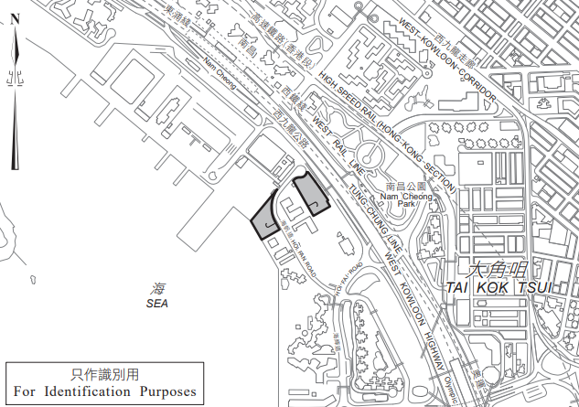 △深色区域为驻港国家安全公署办公用地规划地带