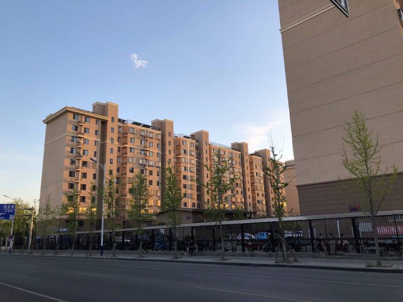 北京庄园项目西部紧邻的板桥村高层回迁房. 陆肖肖摄