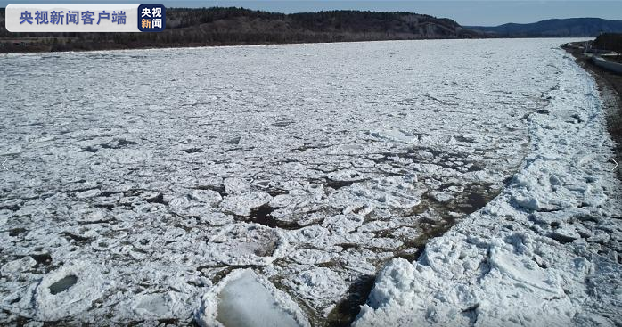 黑龙江漠河段“跑冰排” 来了！这场春天的“入场式”有点壮观