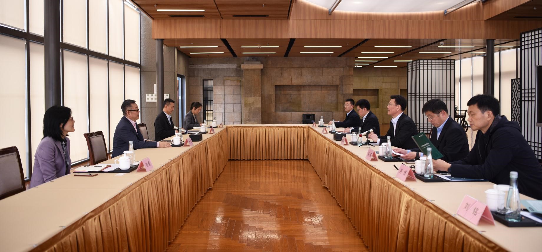 上海清算所党委书记,董事长谢众会见山东港口日照港集团党委书记,董事