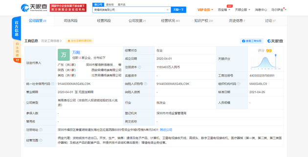 荣耀终端有限公司注册资本增至约118.5亿 增幅约1875.77%