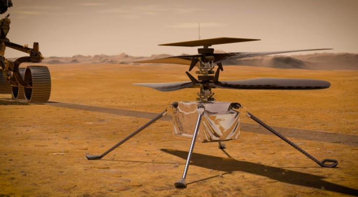 NASA“机智号”火星直升机在第三次飞行中飞得更快更远