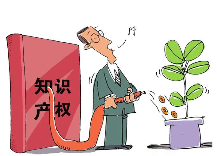 "知产"变资产漫画:颜庆雄■ 深圳特区报记者 何泳深圳是我国知识产权