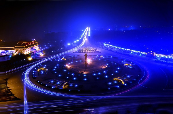 璀璨中国东风夜放花千树霓虹璀璨靓望都