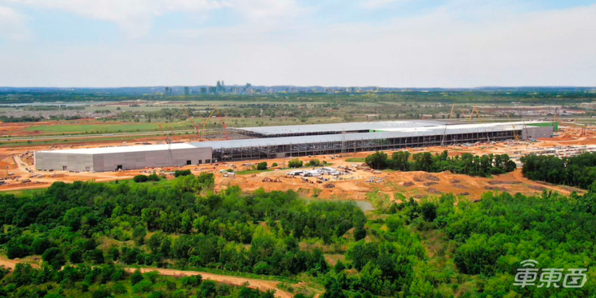 ▲得克萨斯州Model Y工厂外景