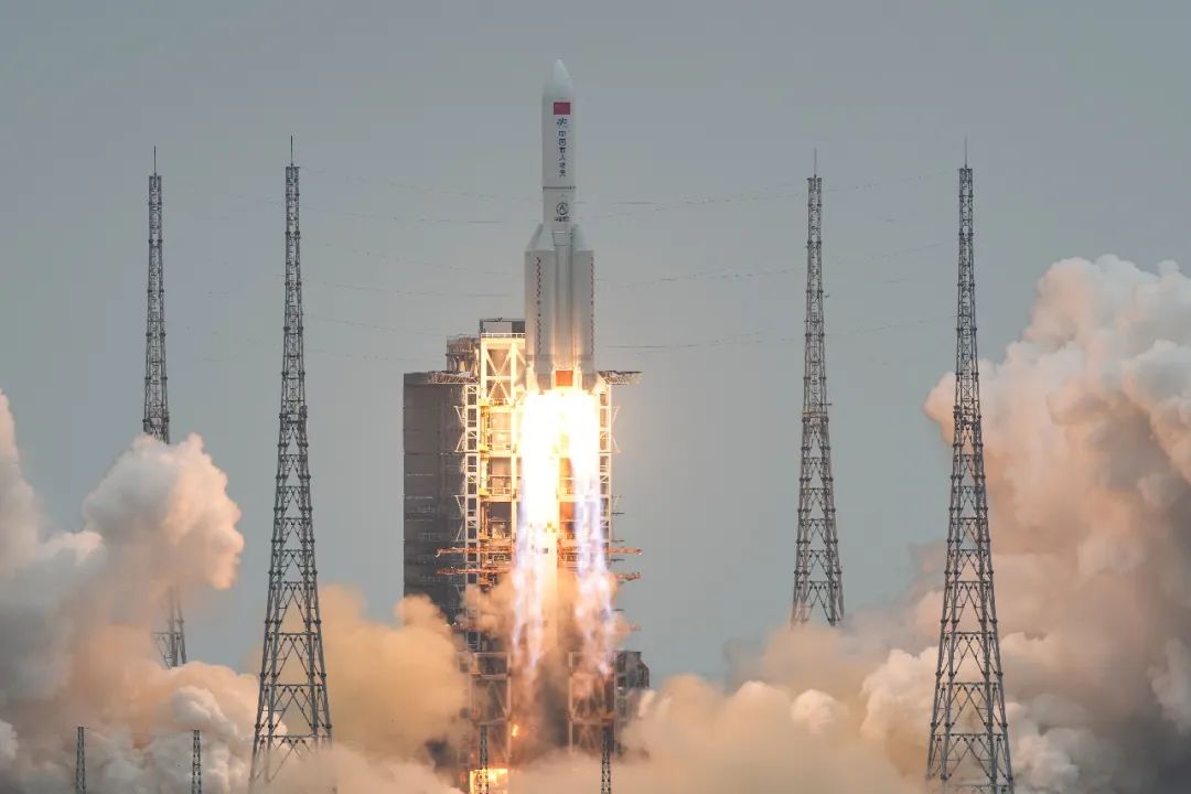中国空间站天和核心舱发射任务成功(新华社记者 张丽芸 摄)
