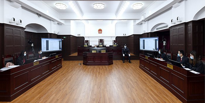 庭审现场。图片来源：上海金融法院