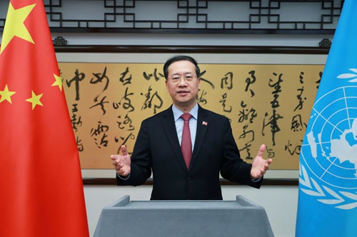 中国外交部副部长马朝旭出席联合国亚太经社会第77届年会并致辞