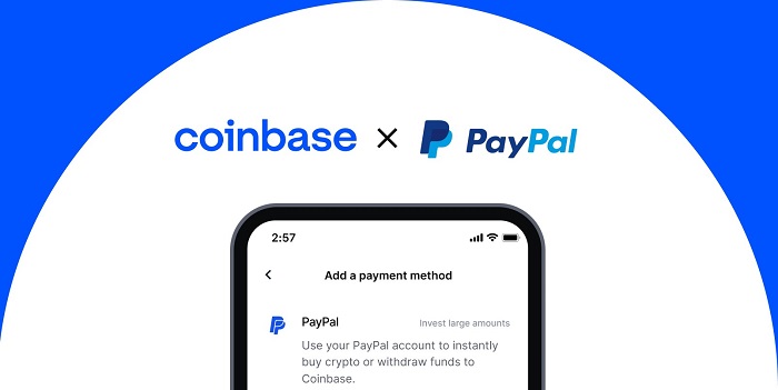 Coinbase已支持PayPal账户转入 每日限额2.5万美元