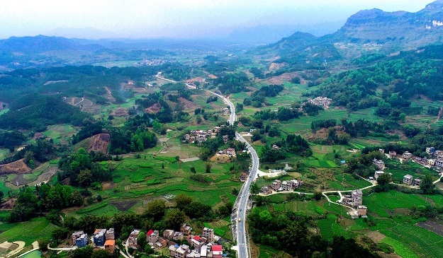 广西国道357线罗城四把至环江公路正式通车试运营图