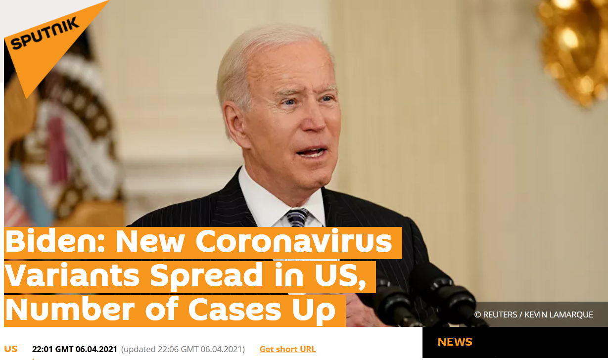 美国新冠病例死亡超55万，拜登警告：新冠病毒新变种正在全美迅速传播