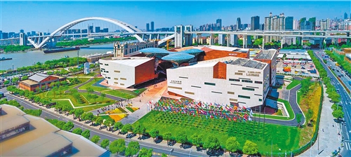 世博会博物馆航拍全景.项欣荣摄2010年上海世博会,已落下帷幕10多年.